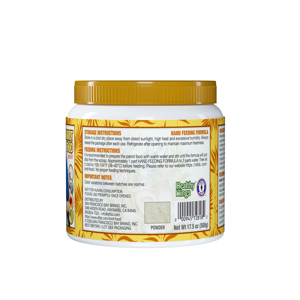 HEALTHY WINGS PARROTFOOD JUVENILE F2110 HAND FEEDING FORMULA - Image 3
