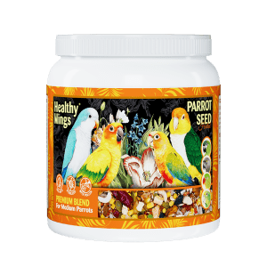 Healthy Wings PARROT SEED HULLED PREMIUM BLEND  FOR MEDIUM PARROTS